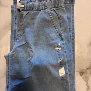 American Eagle Light Blue Joggers